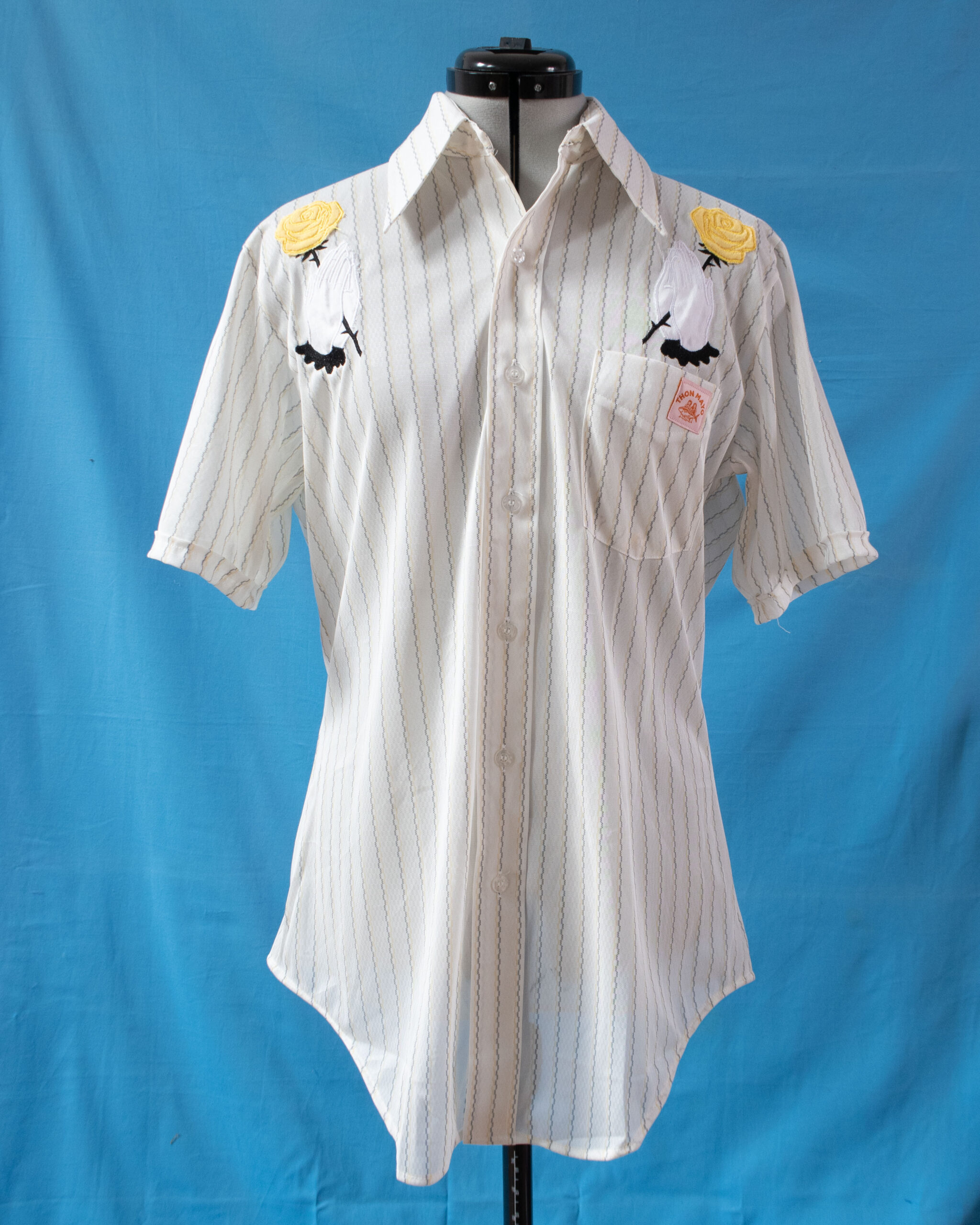 CHEMISE ROSE JAUNE - M