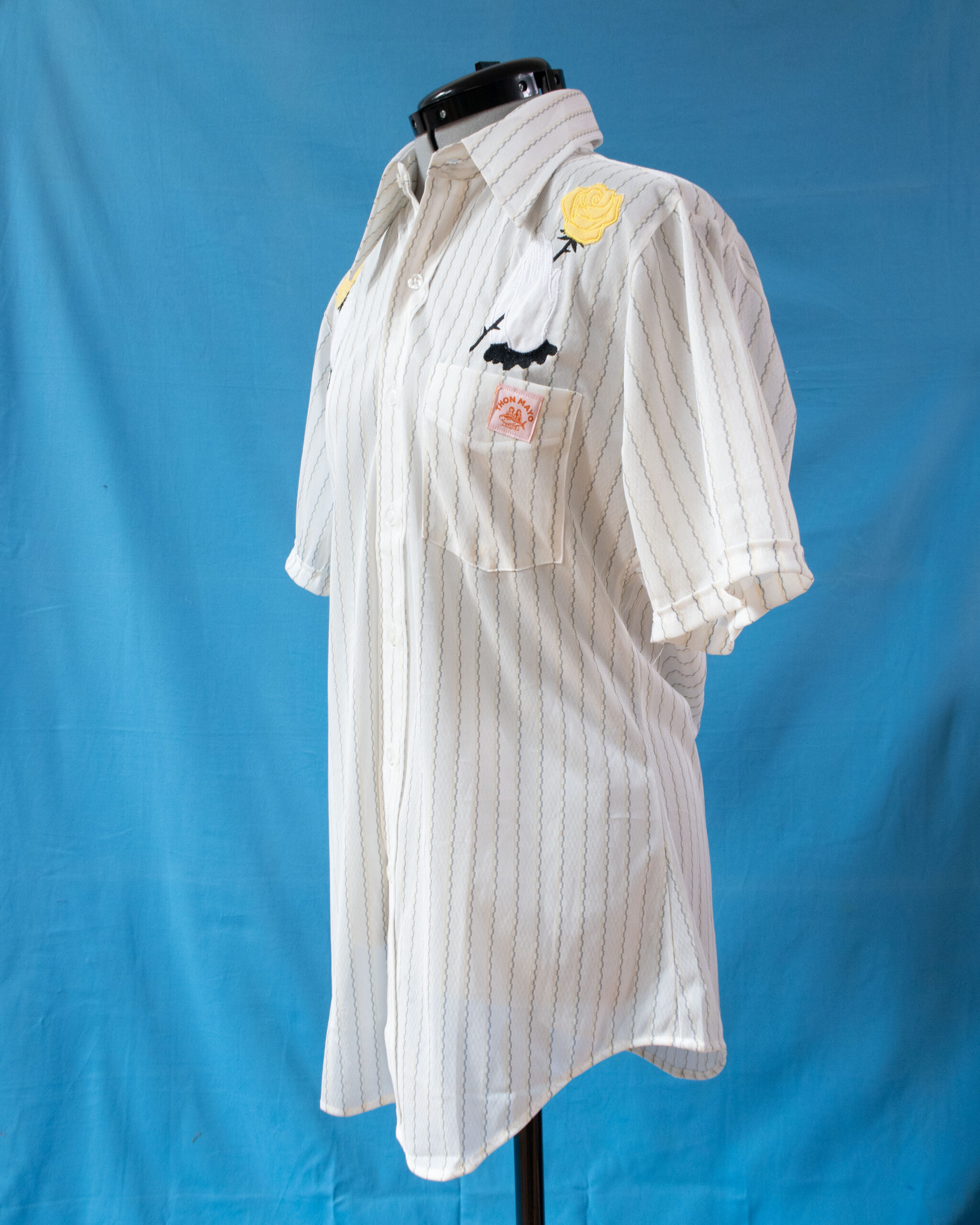 CHEMISE ROSE JAUNE - M – Image 5