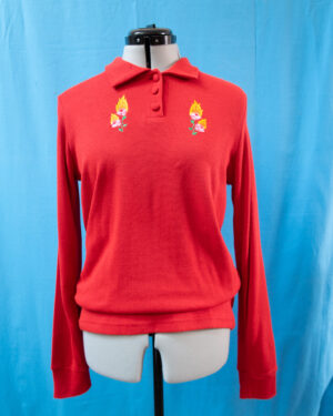 POLO ROSE FLAMME - S